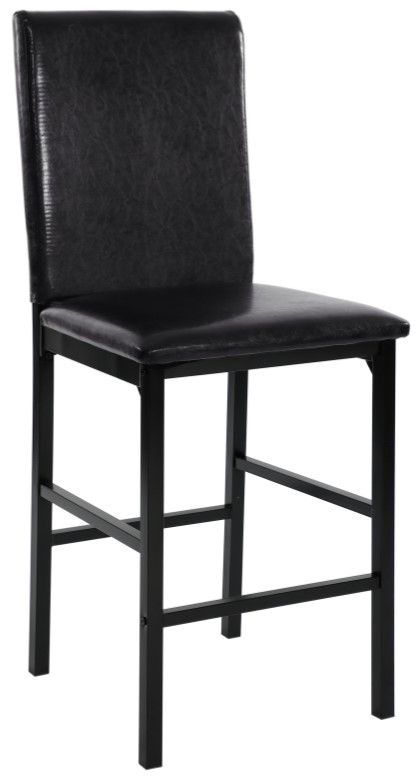 Homelegance® Tempe Black/Brown Counter Chair-0