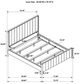 Coaster® Brookmead Black/Ivory California King Panel Bed -4