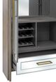 Bassett Mirror Lansing Cerused Gray Oak Tall Bar Cabinet-4