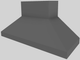 Vent-A-Hood® 60" Gunsmoke Euro-Style Wall Mounted Range Hood-4