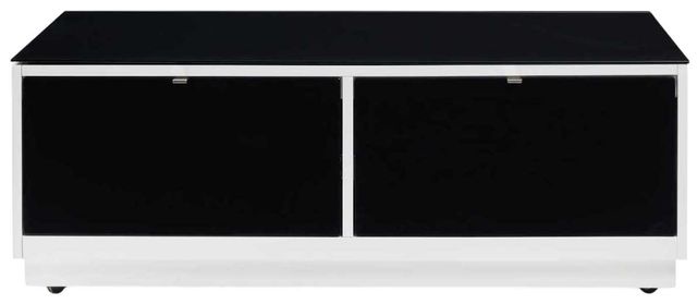 Signature Design by Ashley® Gardoni Black Coffee Table with White Base-1
