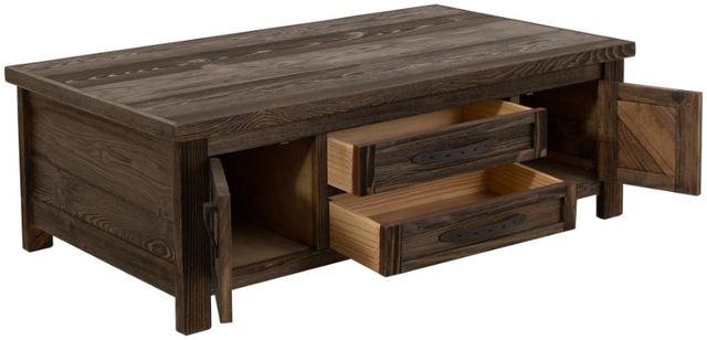 International Furniture Direct Dutton Brown Cocktail Table-4