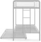 dhp furniture® Isaiah Off White Twin Triple Bunk Bed-3