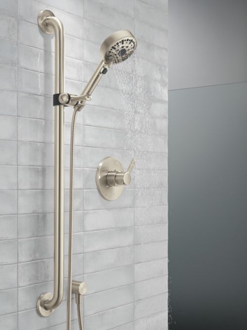 Peerless Precept® Brushed Nickel Valve Only and Hand Shower-1
