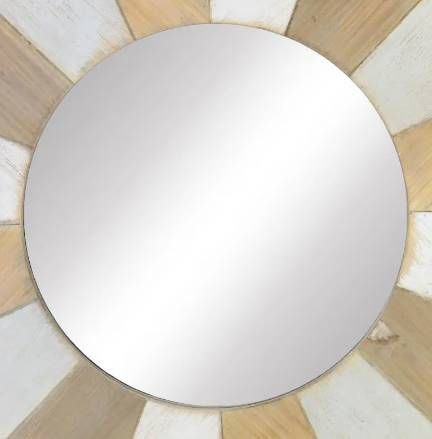 Classy Art Brown/White Wall Mirror-1