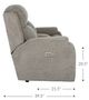 La-Z-Boy® Dorian Camel Power Reclining Loveseat with Headrest and Console-5