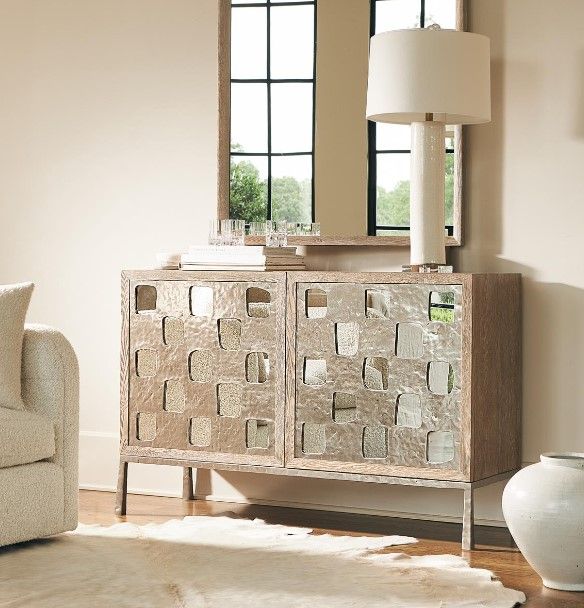 Bernhardt Aventura Frosted Nickel/Marcona Door Chest-1