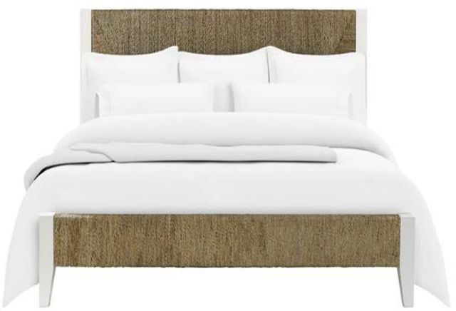 Riverside Furniture Rosalie Brown/White Caps King Panel Bed-2