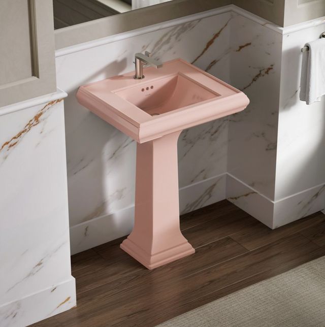 Kohler Memoirs® 150th Peachblow Bathroom Sink Pedestal-1