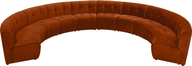 Meridian Furniture Limitless 10-Piece Cognac Modular Sectional-1
