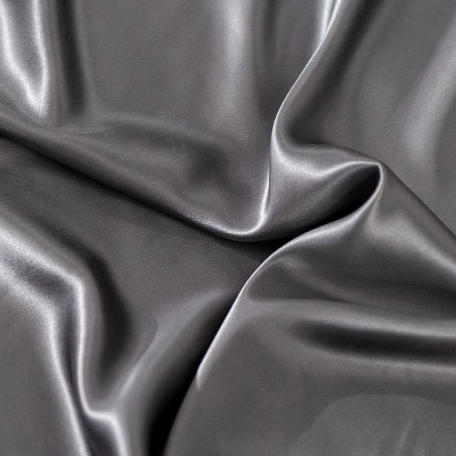 Hush Charcoal Silk Pillowcase-3