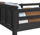 Elements International Hampton Kids Charcoal Youth Twin/Twin Bunk Bed with Staircase and Trundle-4