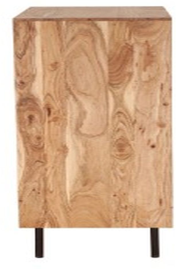Porter International Designs Bauhaus Natural Bar Cabinet-2