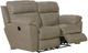 Catnapper® Costa Putty Leather Lay Flat Reclining Loveseat-1
