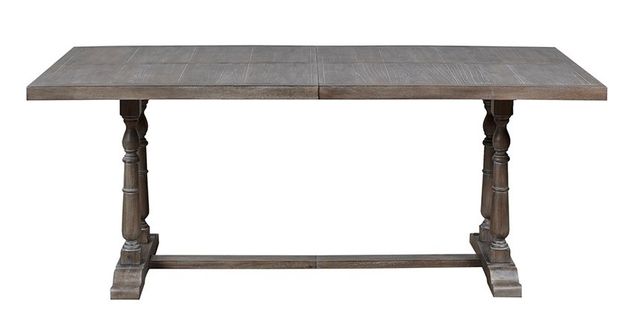 Olliix by Martha Stewart Tristan Natural and Grey Rectangular Dining Table-0