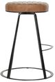 Classic Home Sawyer Black/Chestnut Brown Counter Stool-2