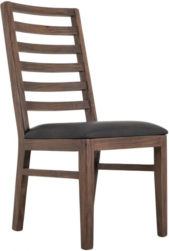 International Furniture Direct Walnut Brown Reddish Brown Side Chair-0