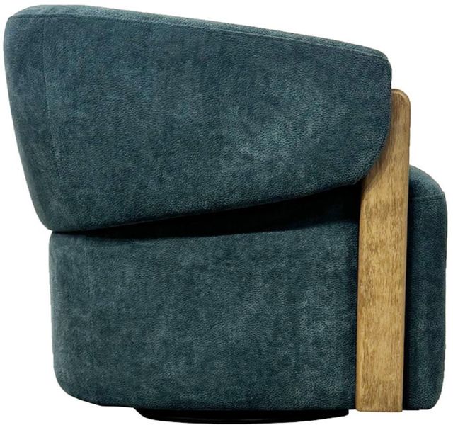Parker House® Finley Island Teal Swivel Accent Chair-3