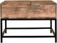 Worldwide Homefurnishings Inc. Ojas Natural Burnt Lift-Top Coffee Table with Black Base -3