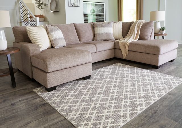 Signature Design by Ashley® Wadehall Gray/Ivory 8'x10' Large Area Rug-3