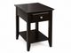 Espresso Casual Chairside End Table-0