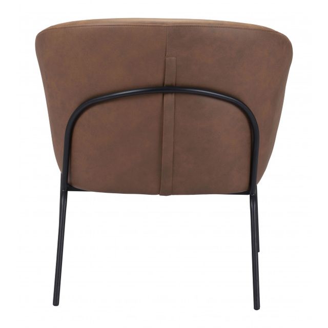 Zuo® Modern Quinten Vintage Brown Accent Chair-3