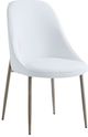 Inspire™ Cleo 2-Piece Aged Gold/White Side Chair-0