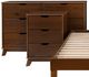 Powell® Portix 4-Piece Walnut Youth Twin Simple Bedroom Set-1