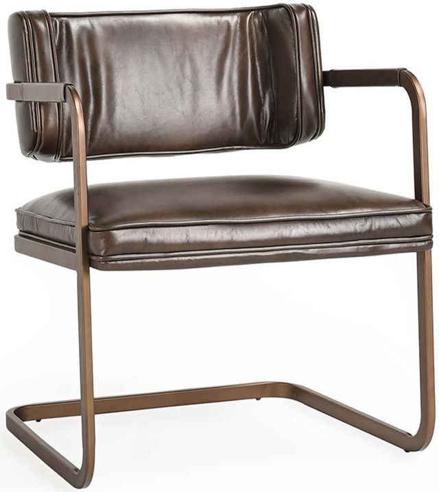 Classic Home Fonda Gold/Truffle Brown Dining Chair-0