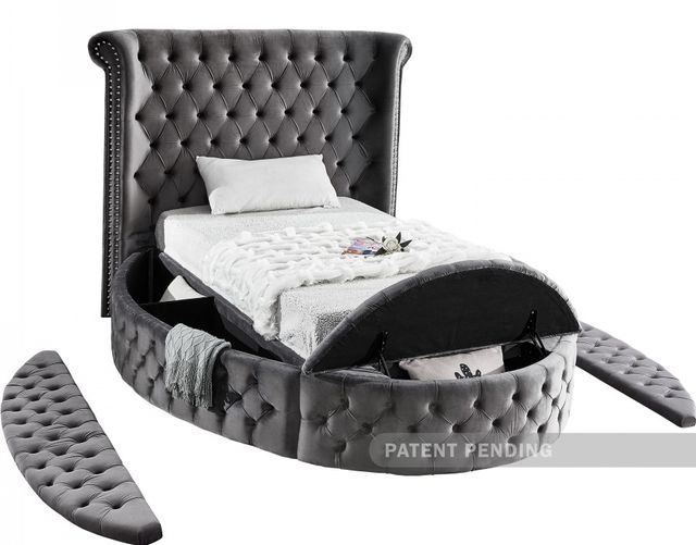 Meridian Furniture Luxus Grey Full Bed-3