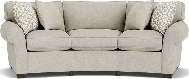 Flexsteel® Vail Silver Driftwood Conversation Sofa-1