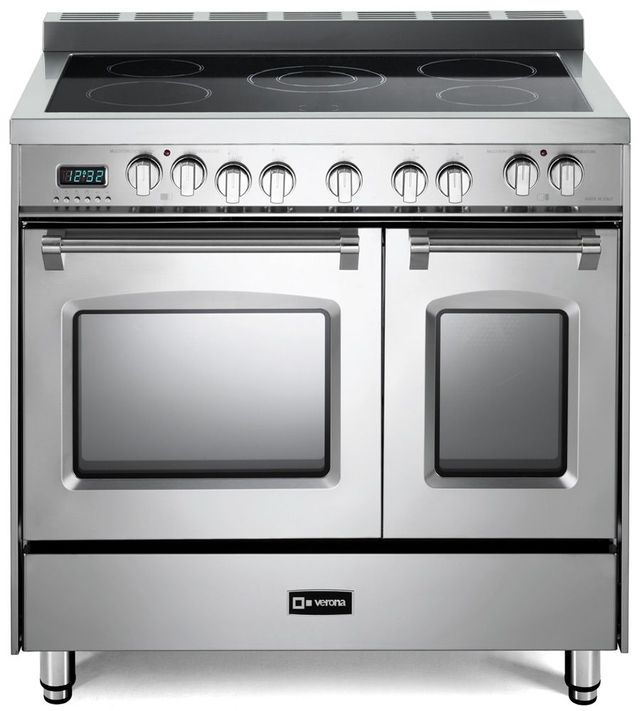 Verona® Prestige 36&quot; Stainless Steel Double Oven Freestanding 