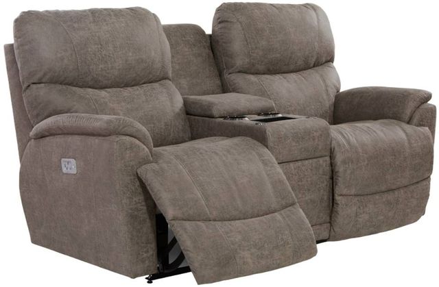 La-Z-Boy® Trouper Sable Power Reclining Loveseat with Console, Headrest, and Lumbar-2