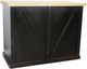 American Heartland Manufacturing Rustic Antique Black Kitchen Island-2