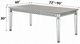 ACME Furniture Varian Antique Platinum Extendable Dining Table with Mirrored Base-2