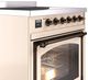 Ilve® Nostalgie II Noblesse 30'' Antique White Pro Style Induction Range with Burnished Trim-4