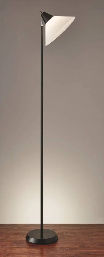 Adesso® Swivel Black Floor Lamp-1