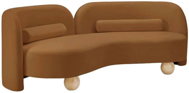 Meridian Furniture Daphne Saddle Velvet Sofa-0