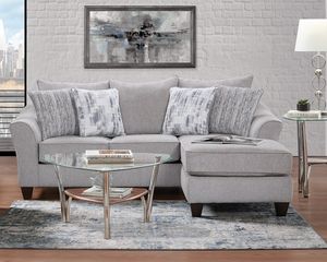 Affordable Furniture Spitfire 2-Piece Ash Sectional