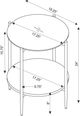 Coaster® Jonelle White End Table with Gold Base-2