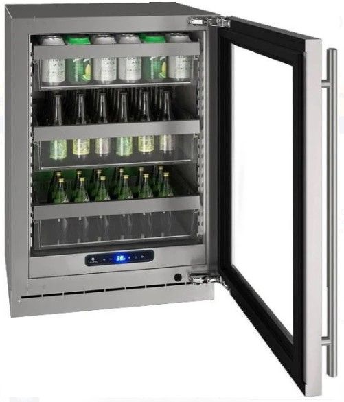 U-Line® Stainless Steel 24" Undercounter Refrigerator-1