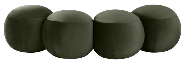 Meridian Furniture Apollo Green 65" Velvet Upholstered Bench-1
