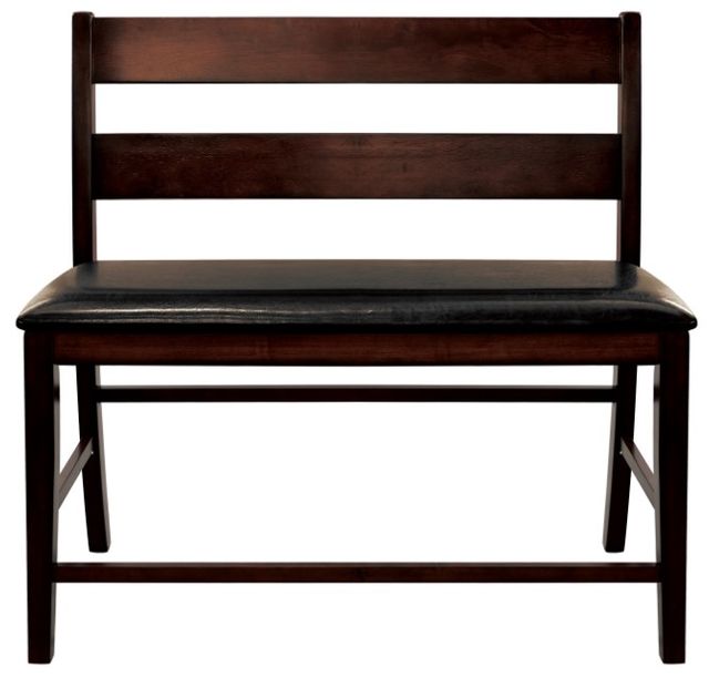 Homelegance® Mantello Cherry/Dark Brown Counter Height Bench-2
