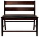 Homelegance® Mantello Cherry/Dark Brown Counter Height Bench-2