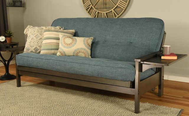 Kodiak Furniture Alamosa Canton Aqua/Graystone Futon with Mattress-1