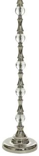 StyleCraft Alyssium Silver/Clear/White Floor Lamp-2