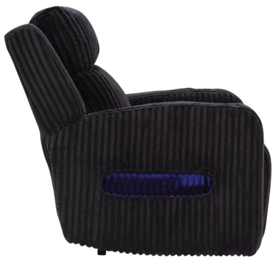Signature Design by Ashley® Forest Lake Black Power Recliner with Adjustable Headrest-2