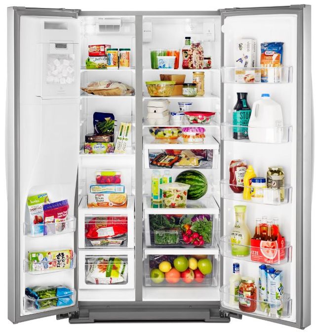Whirlpool® 36 in. 28.5 Cu. Ft. Fingerprint Resistant Stainless Steel Side-by-Side Refrigerator-2