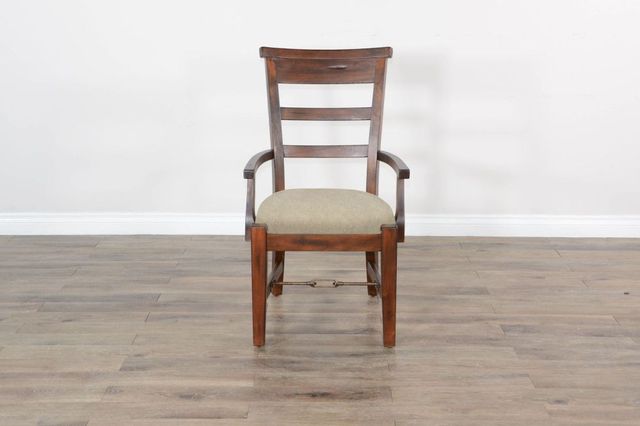 Sunny Designs™ Tuscany Vintage Mocha Ladderback Arm Chair-2