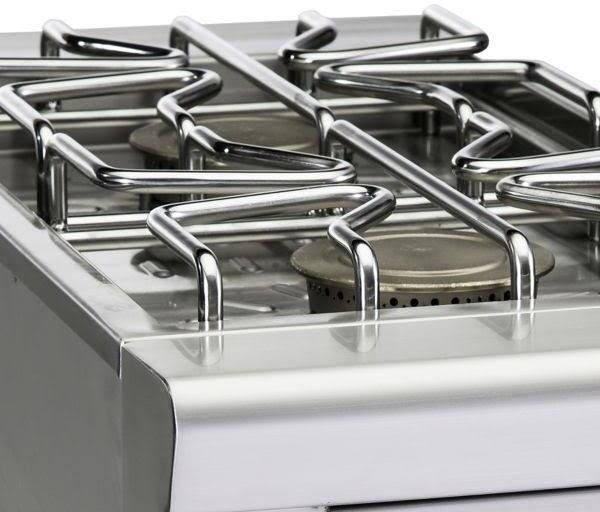 Viking® 5 Series 13" Stainless Steel Liquid Propane Double Side Burner-3